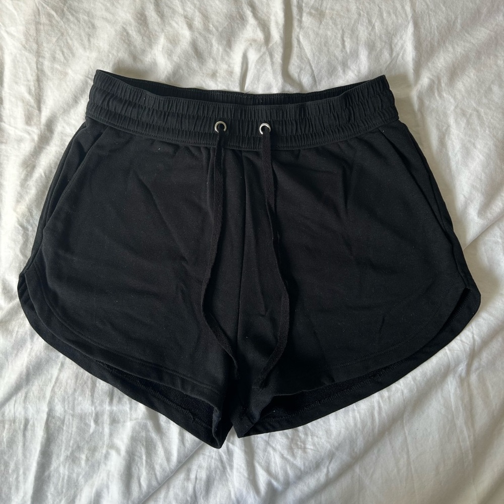 H&M black sweat shorts